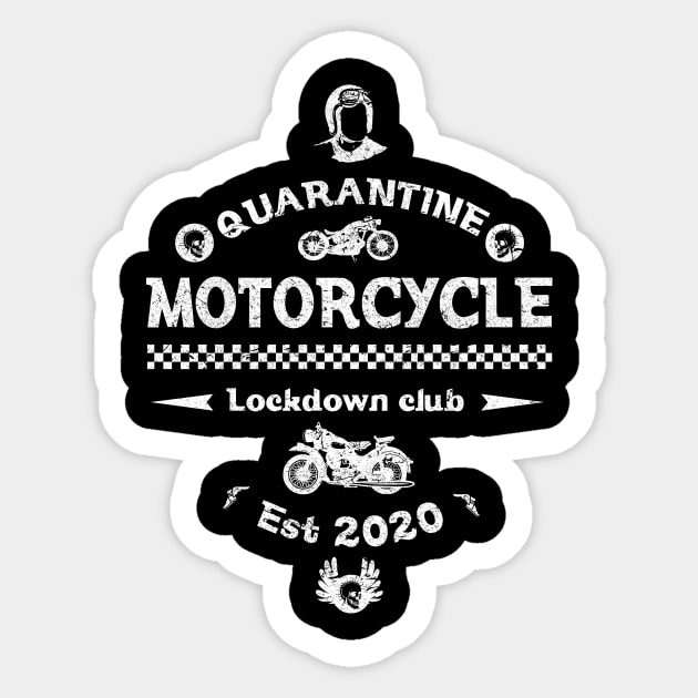 quarantine biker club Sticker by BOEC Gear